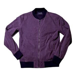ZARA MAN Suede-Like Bomber Jacket – Size S